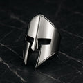 Viking Spartan Helmet Ring: Stainless Steel Warrior Jewelry